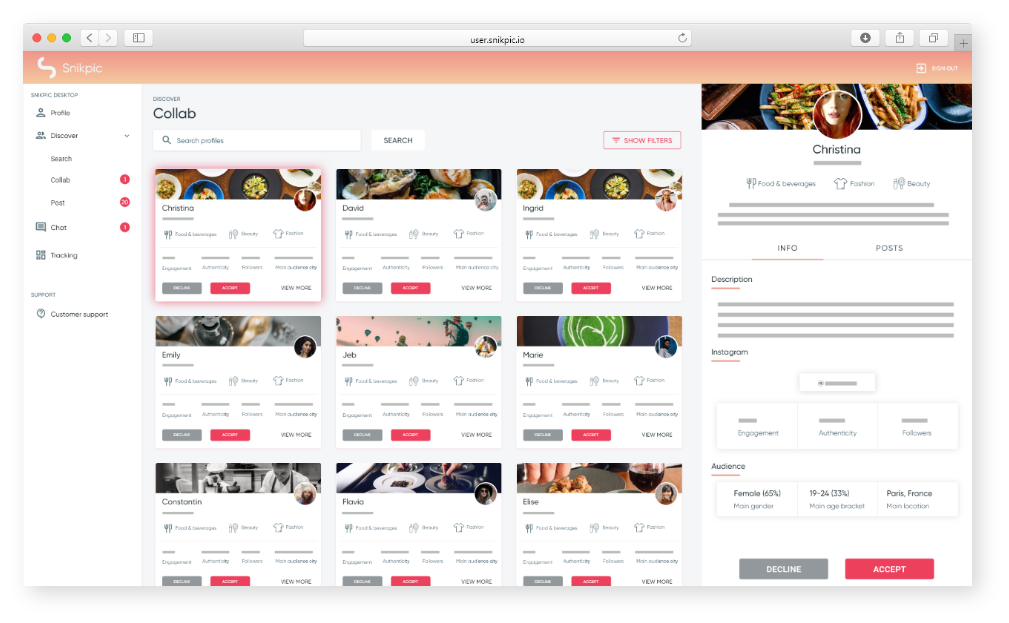 screenshot of Snikpic Enterprise